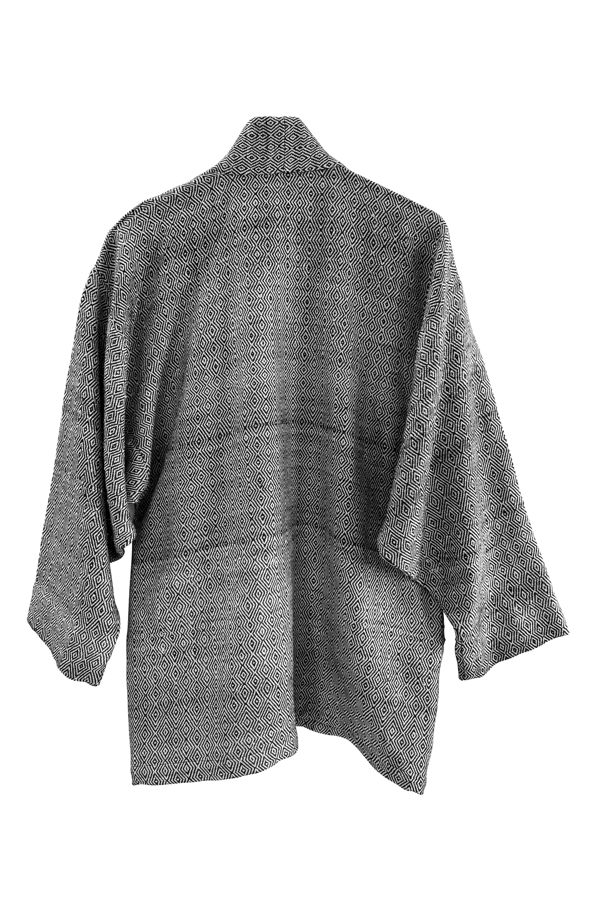 NEW! Wool Silk Overlay Diamond Neutral