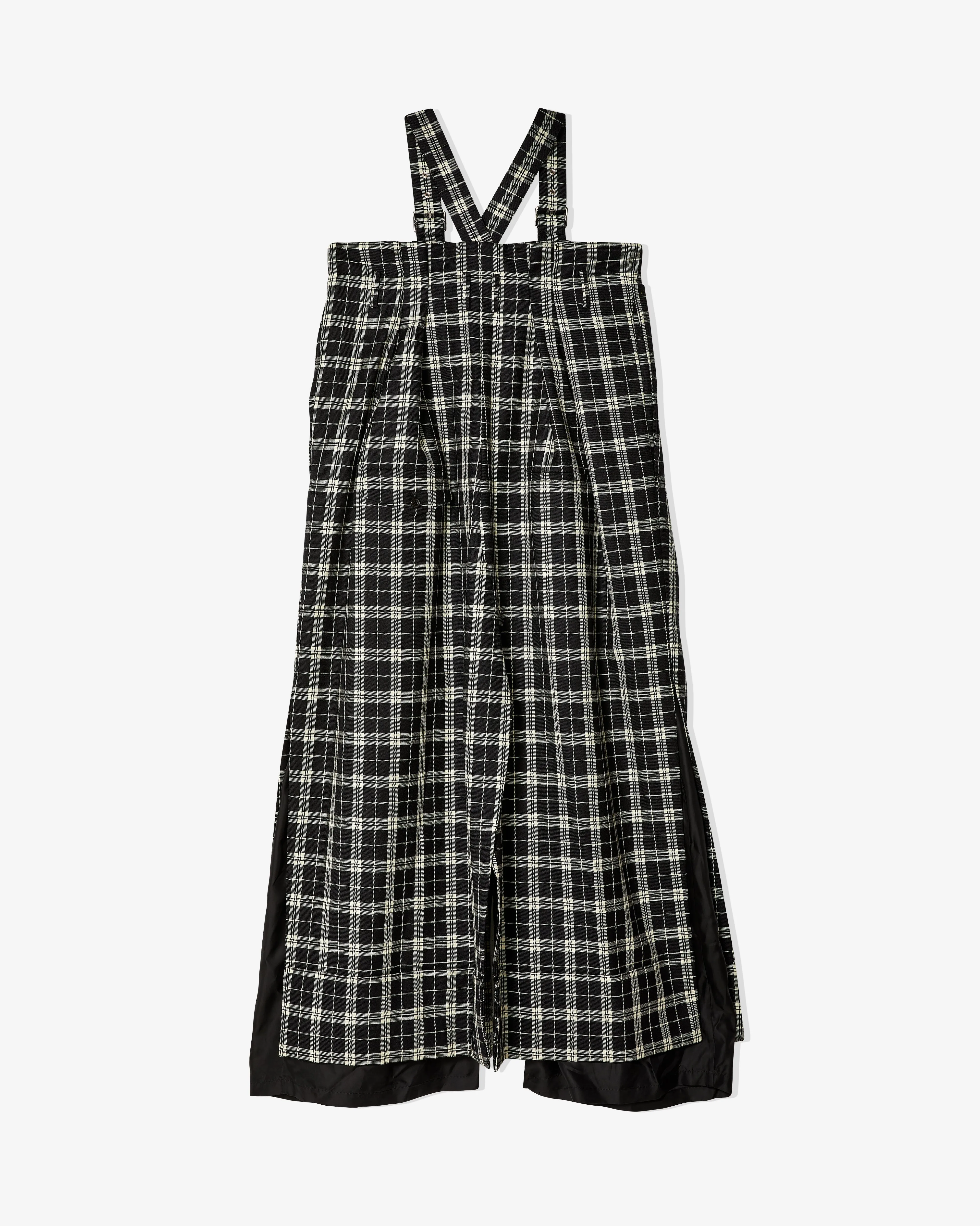 Noir Kei Ninomiya - Women's Plaid Jumpsuit - (Black/White)