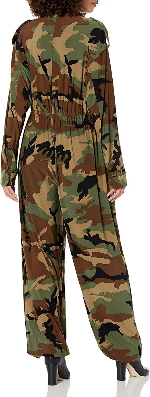 Norma Kamali Women's Oversized Turtle Cargo Jumpsuit