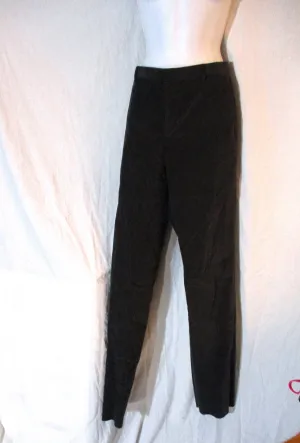 NWT NEW MIU MIU Stretchy Corduroy TROUSER Pant 50 Luxury Formal CHARCOAL GREY
