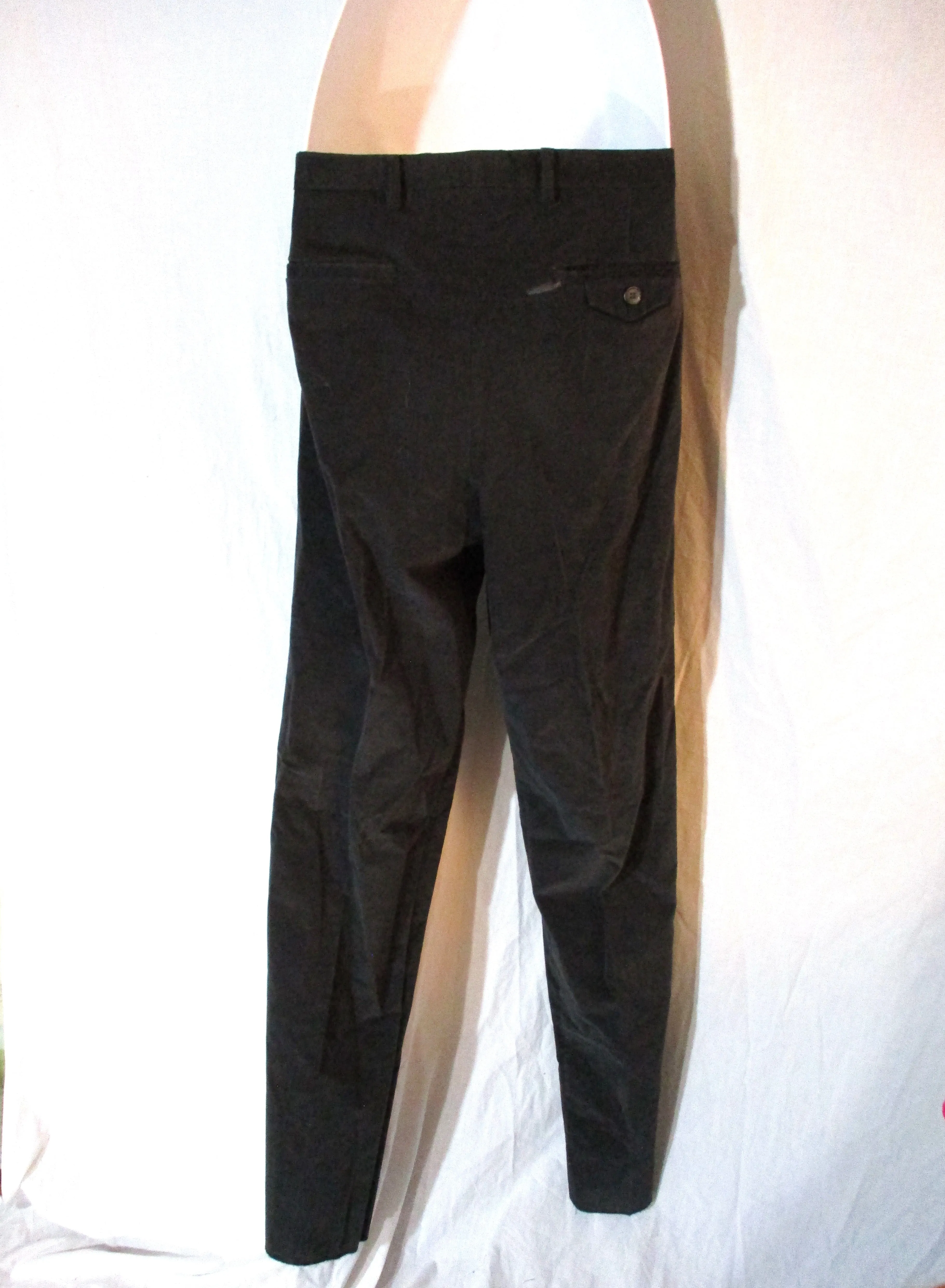 NWT NEW MIU MIU Stretchy Corduroy TROUSER Pant 50 Luxury Formal CHARCOAL GREY