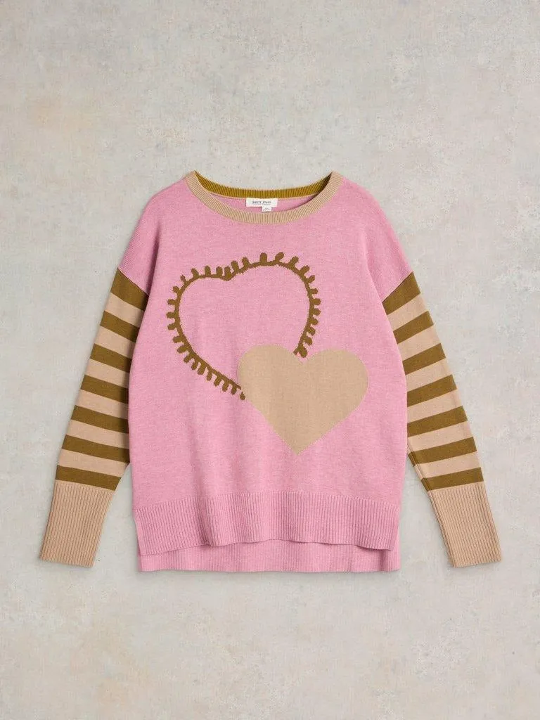 Olive Heart Jumper
