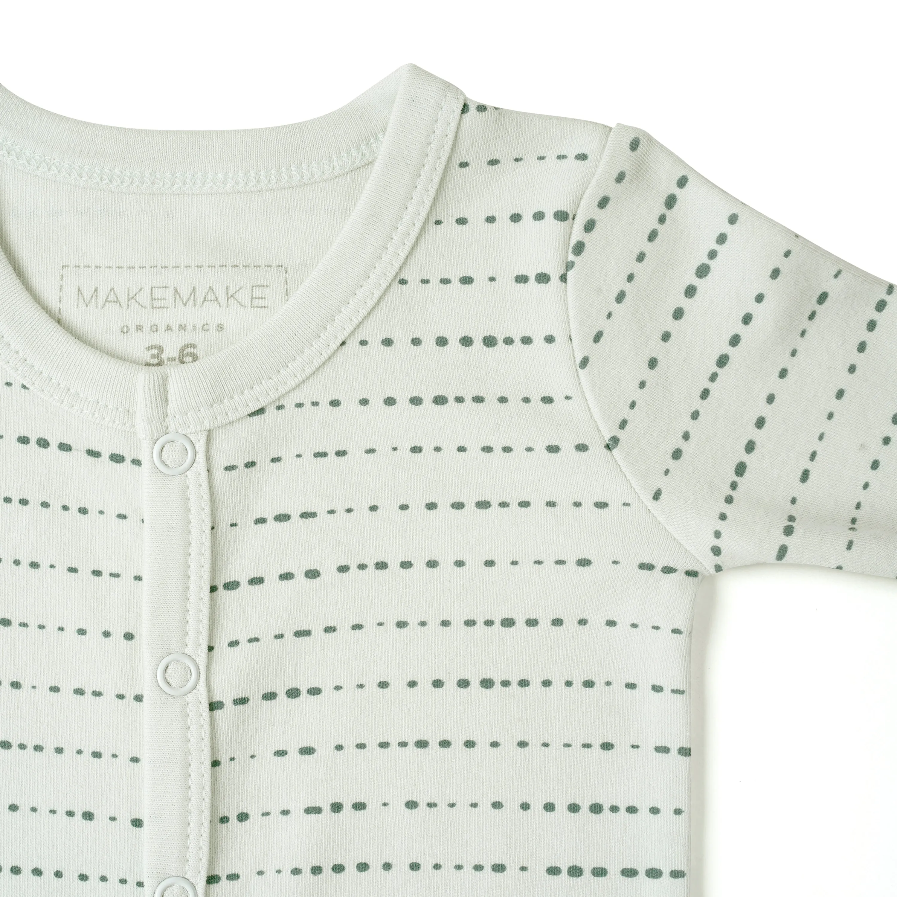 Organic Snap Romper  - Savannah