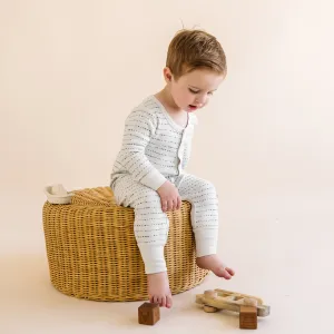 Organic Snap Romper  - Savannah