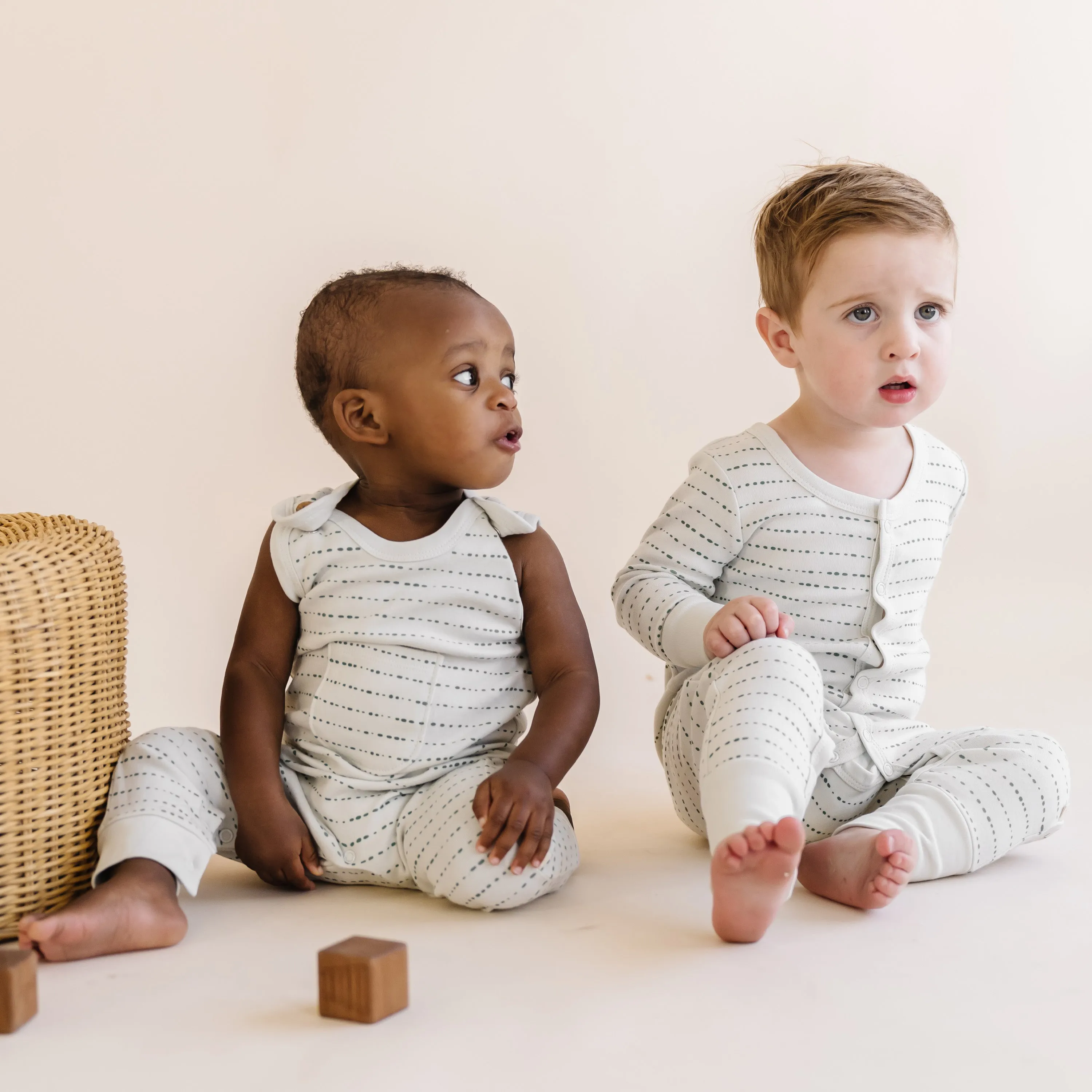 Organic Snap Romper  - Savannah