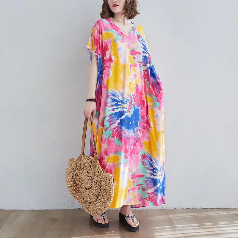 Oversized Tie-Dye Maxi Dress
