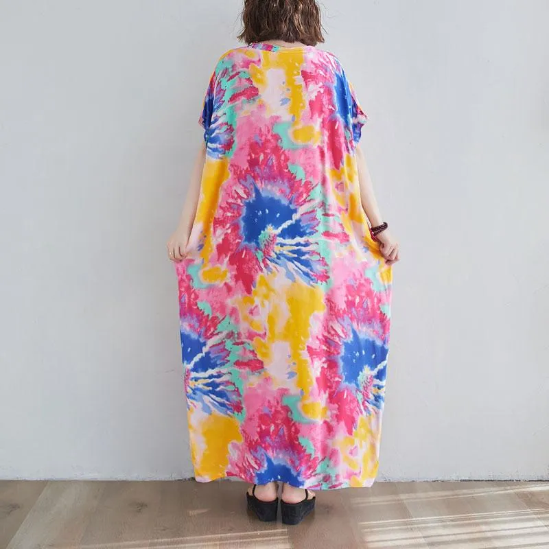 Oversized Tie-Dye Maxi Dress