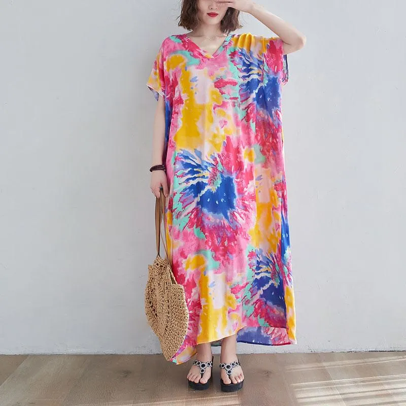 Oversized Tie-Dye Maxi Dress