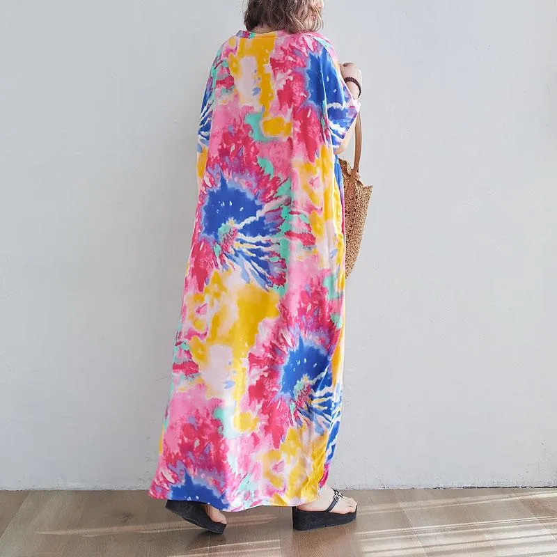Oversized Tie-Dye Maxi Dress
