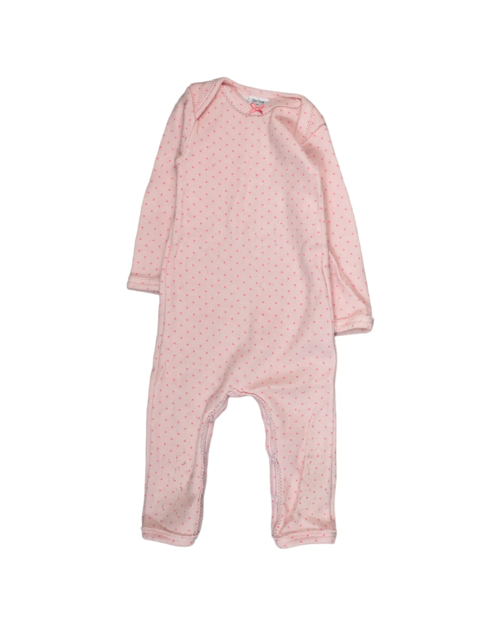 Petit Bateau Long Sleeve Jumpsuit 12M