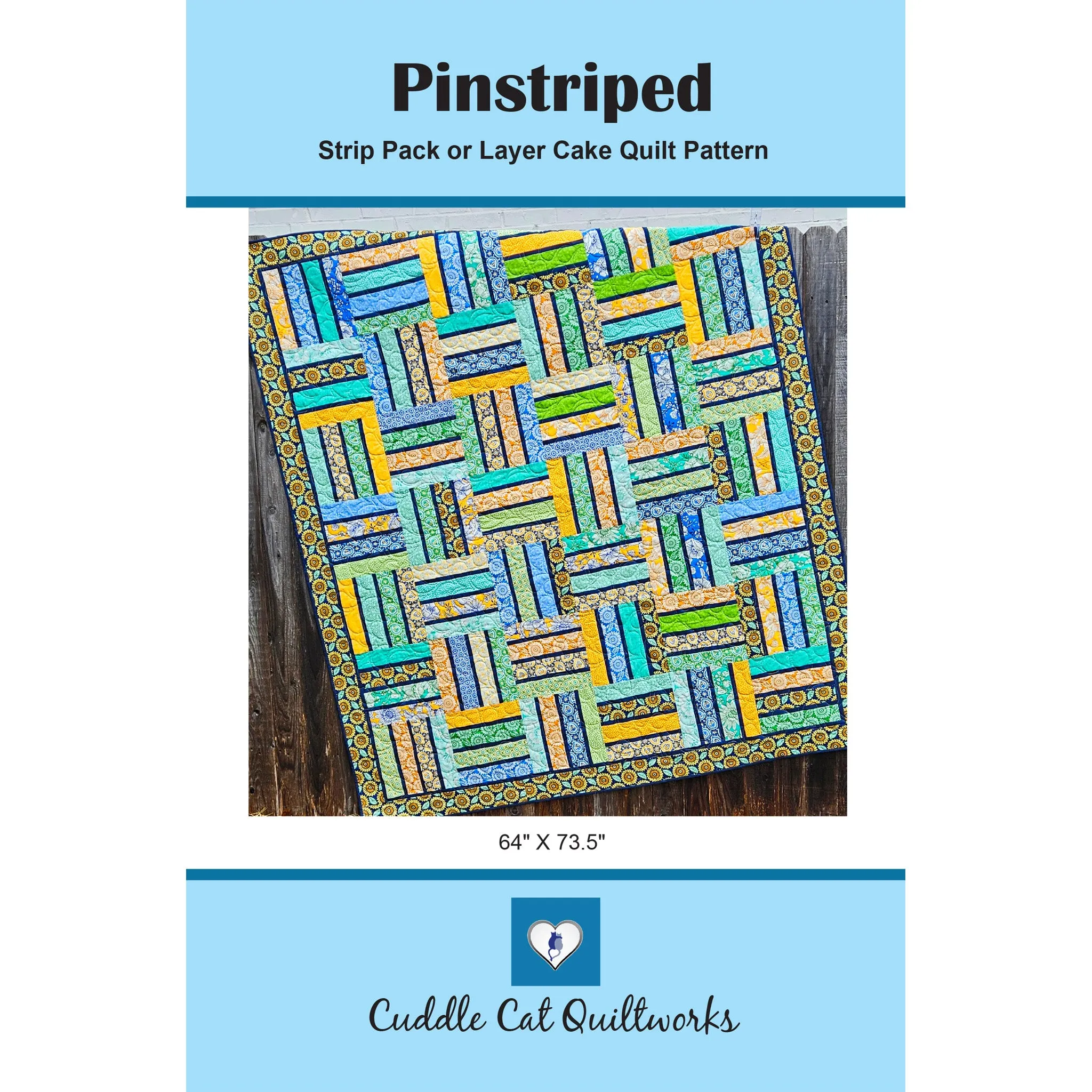 Pinstriped Quilt Pattern CCQ-083 - Paper Pattern