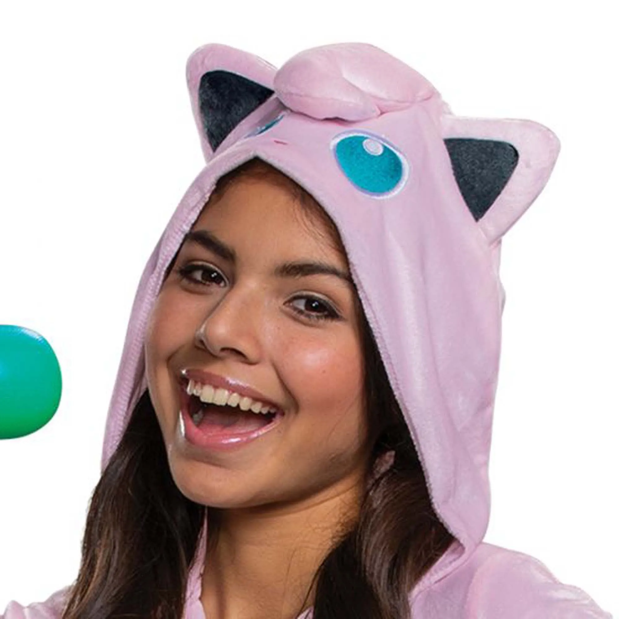 Pokémon Jigglypuff Jumpsuit Costume for Kids, Pink Hooded Jumpsuit