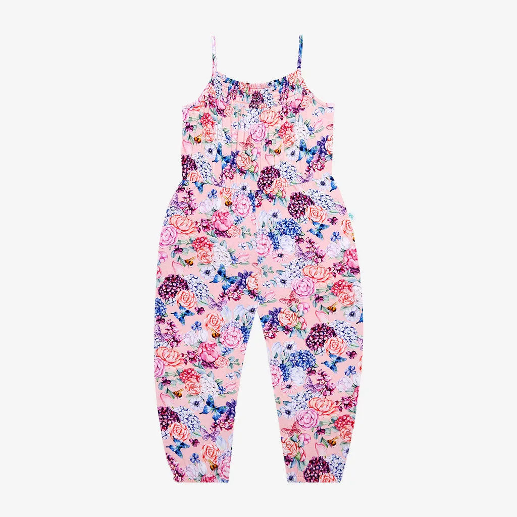 Posh Peanut Lyric Smocked Spaghetti Jumpsuit