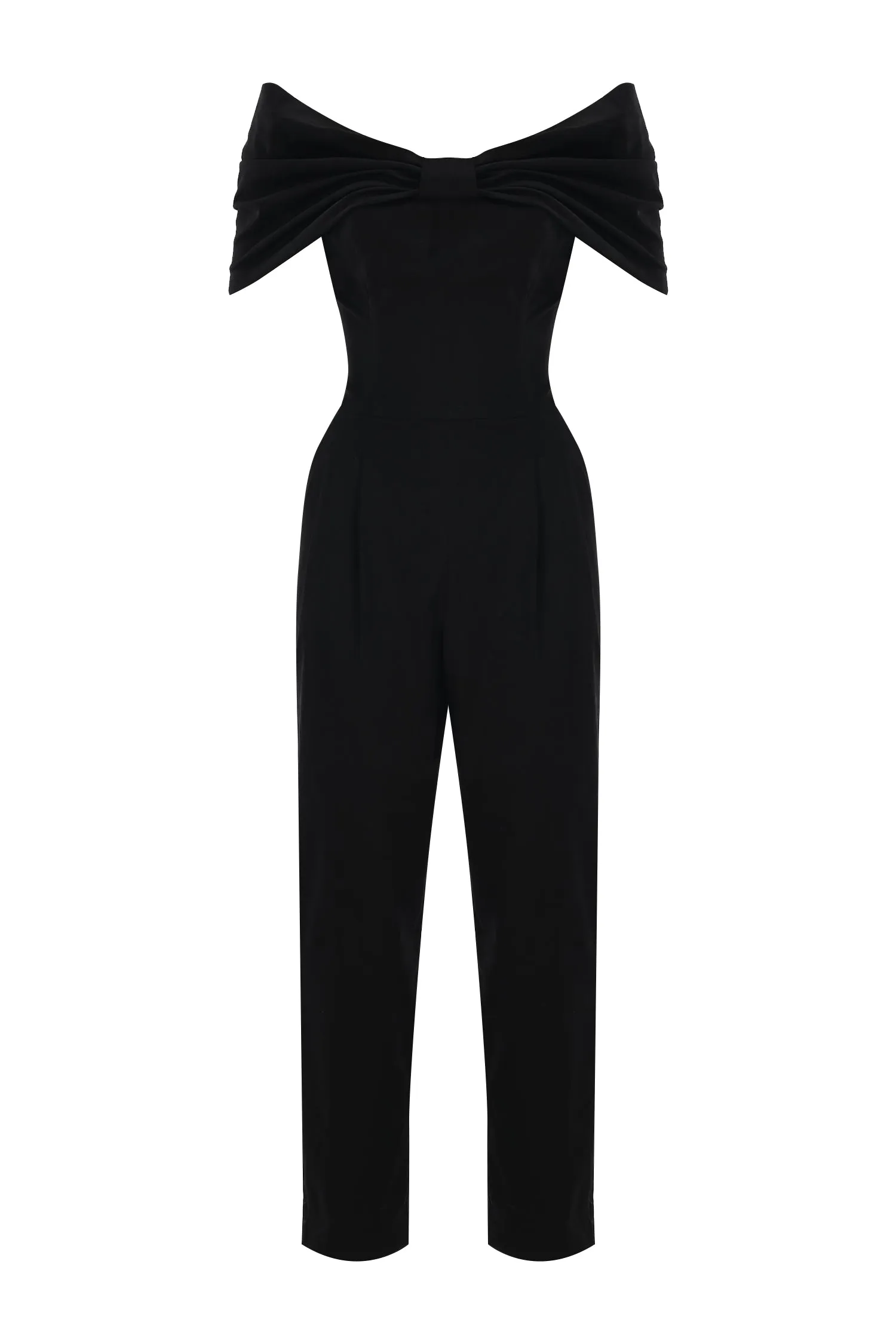 PRINCESS NECK CANVAS JUMPSUIT