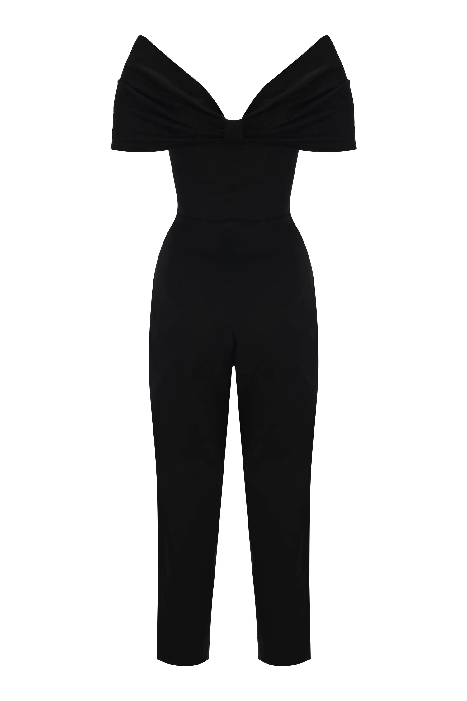 PRINCESS NECK CANVAS JUMPSUIT