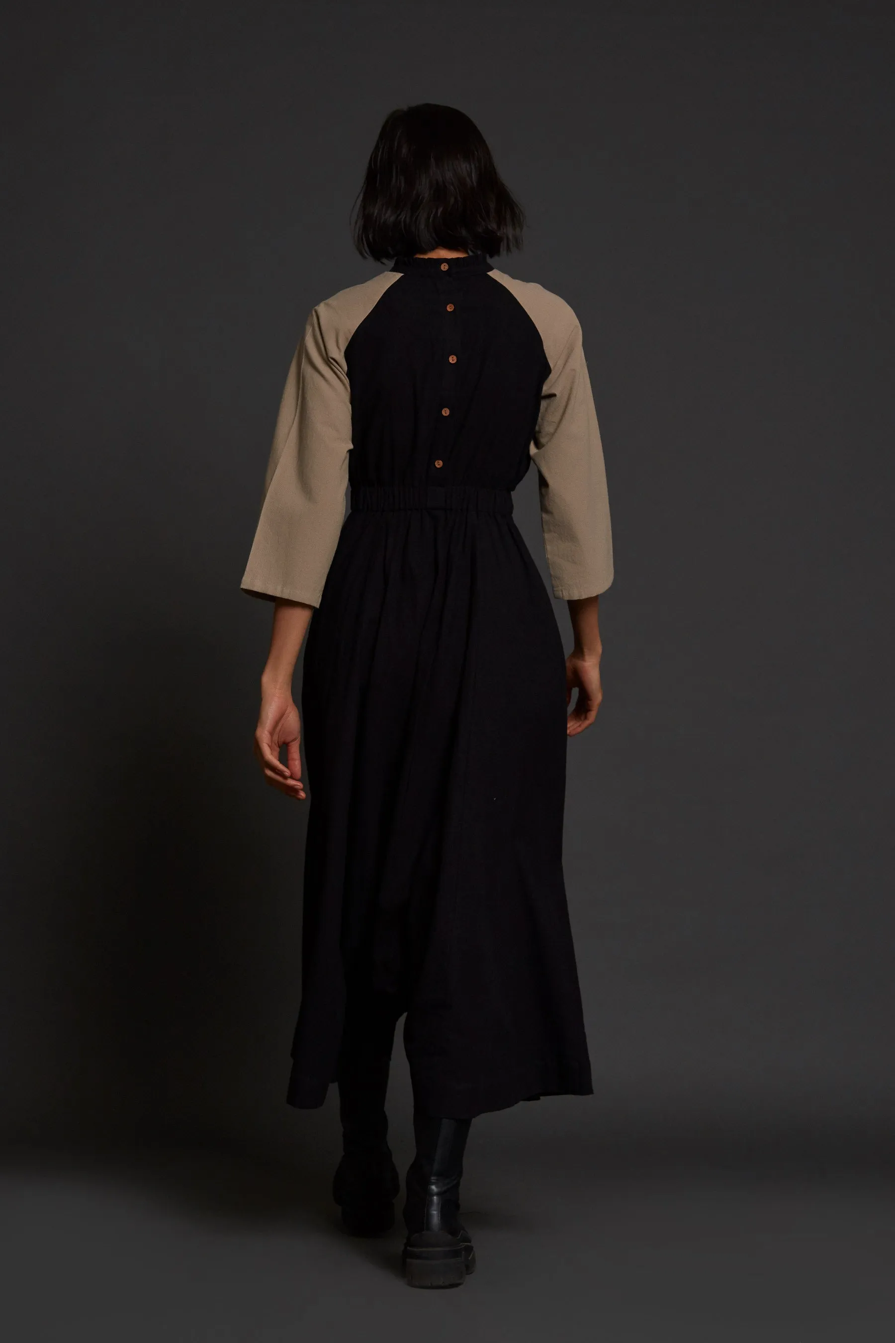Red & Beige Sphara Jumpsuit