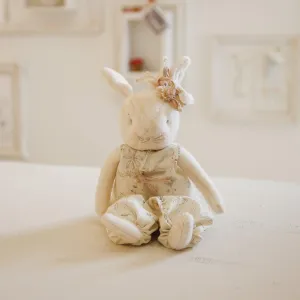 RETIRED - Hutch Studio Original - Belle Sit-a-Spell - Hand-Crafted Cotton & Wool Bunny
