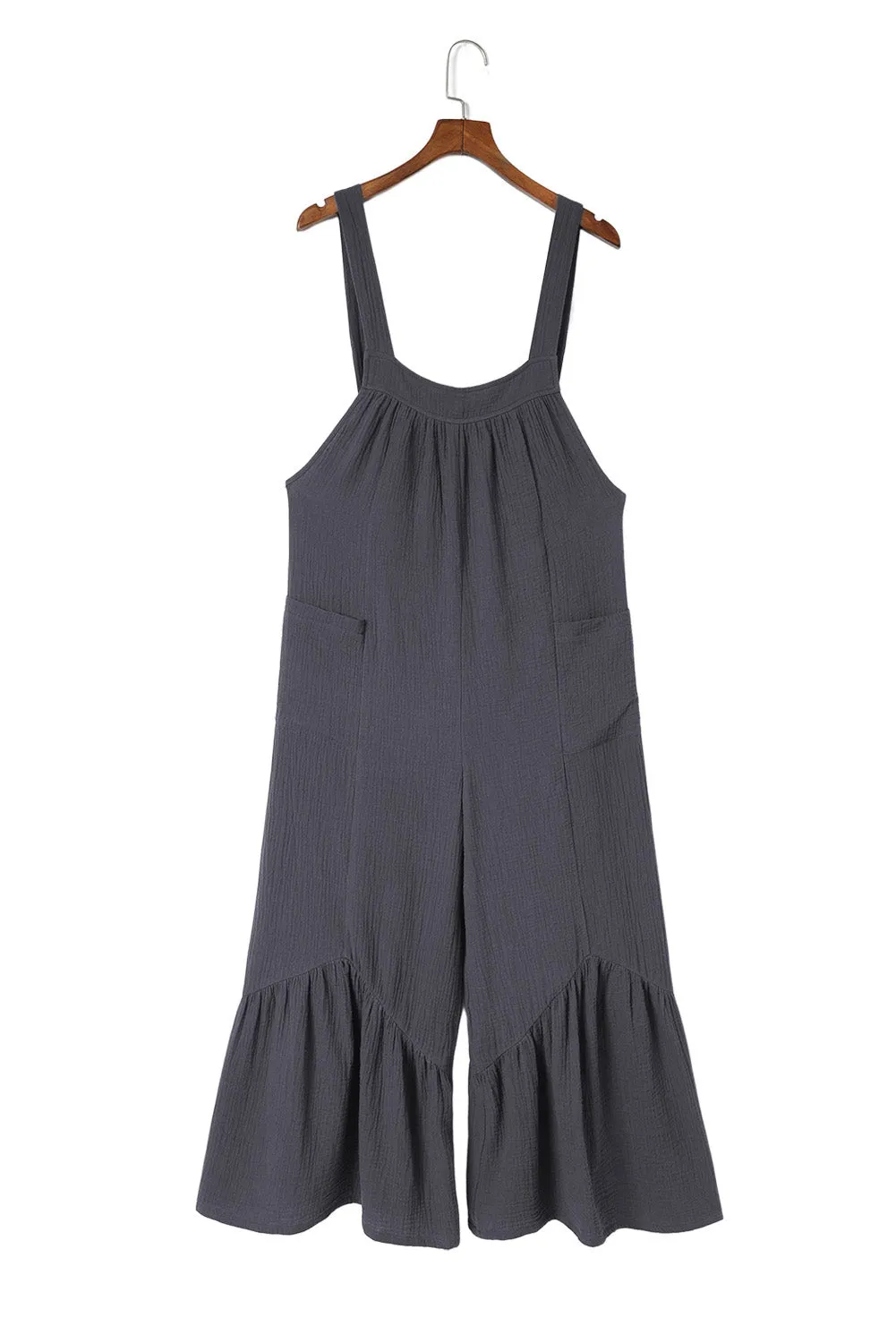 Ruffle Wide Leg Jumpsuit