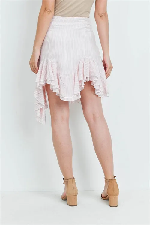 S15-1-1-S5005 PINK STRIPES SKIRT 3-2-1 (NOW $2.00 ONLY!)