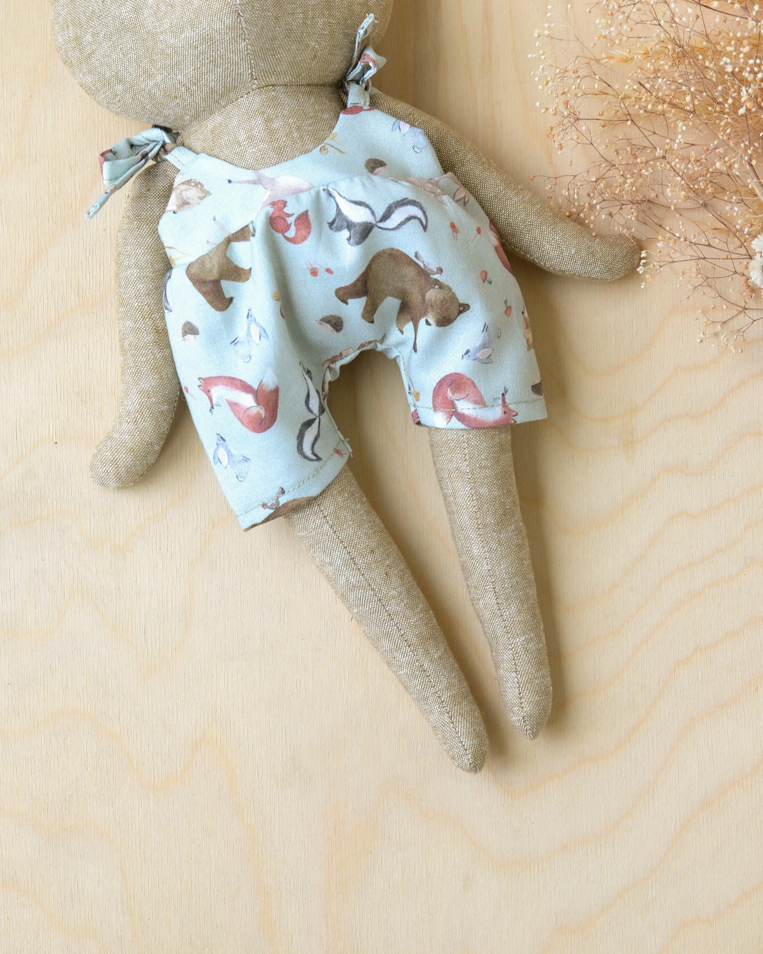 Sewing Pattern Bear, Lion, Panda Stuffed Animal