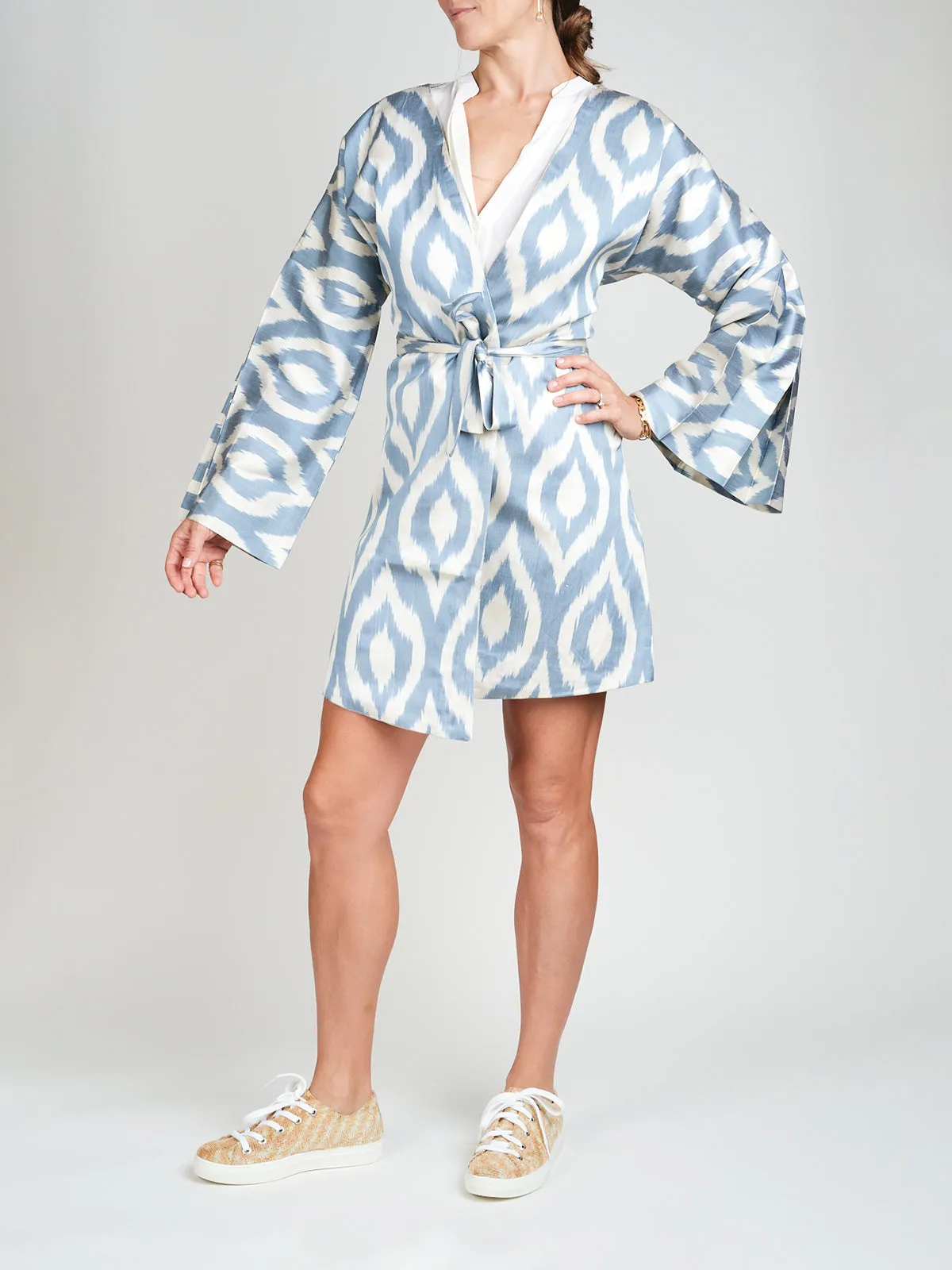 Silk Ikat Chapan Coat