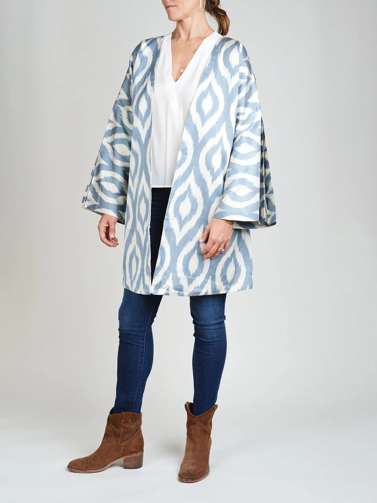 Silk Ikat Chapan Coat