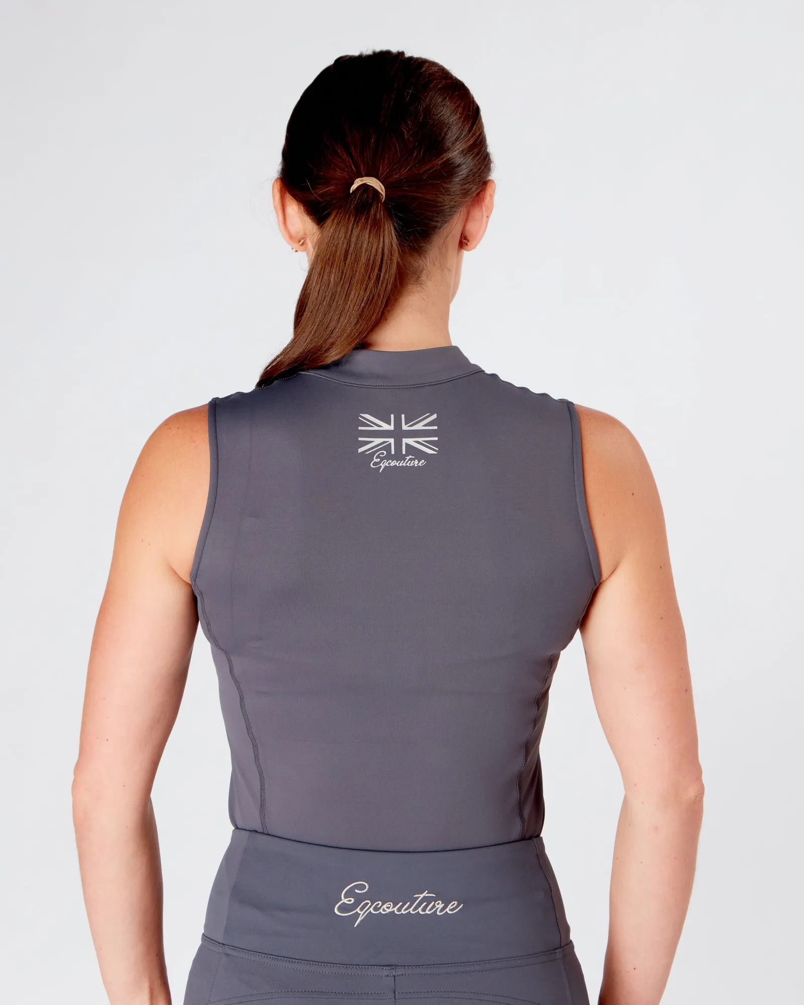 Sleeveless Equestrian Technical Base Layer - URBAN SLATE