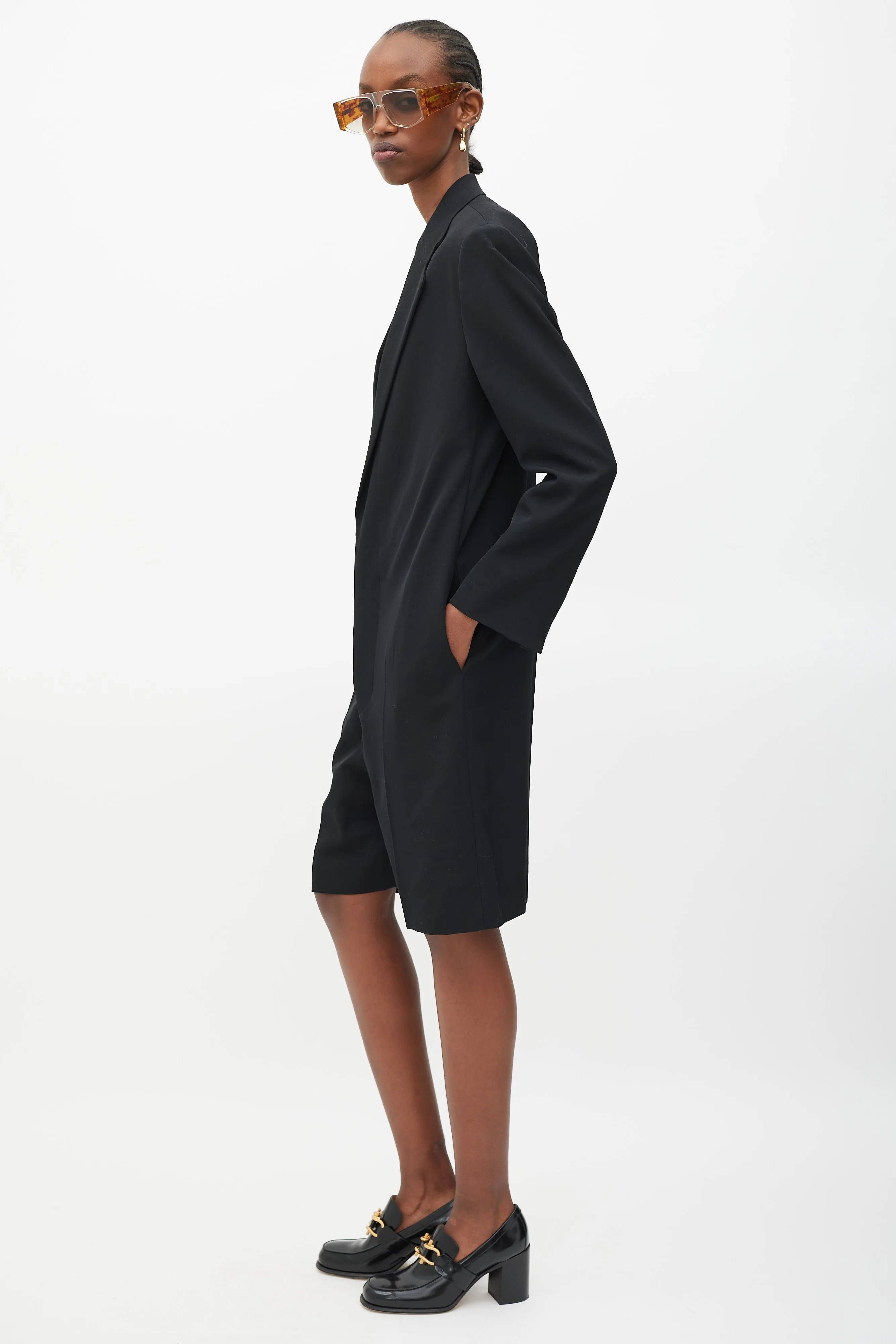S/S 2020 Black Wool Jumpsuit