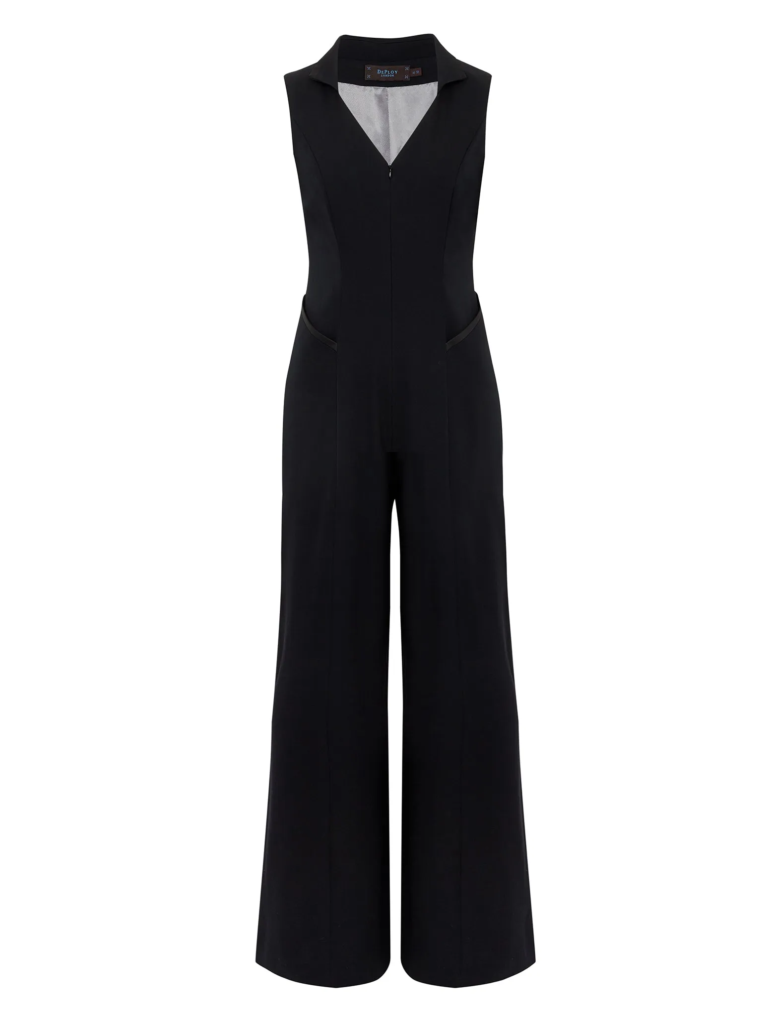 STEEPLE | Tuxedo Sleeveless Jumpsuit