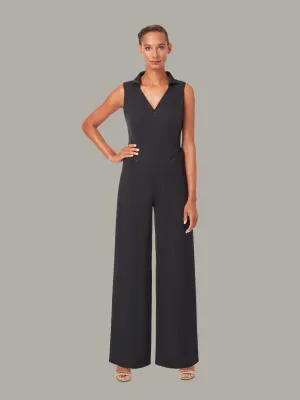 STEEPLE | Tuxedo Sleeveless Jumpsuit