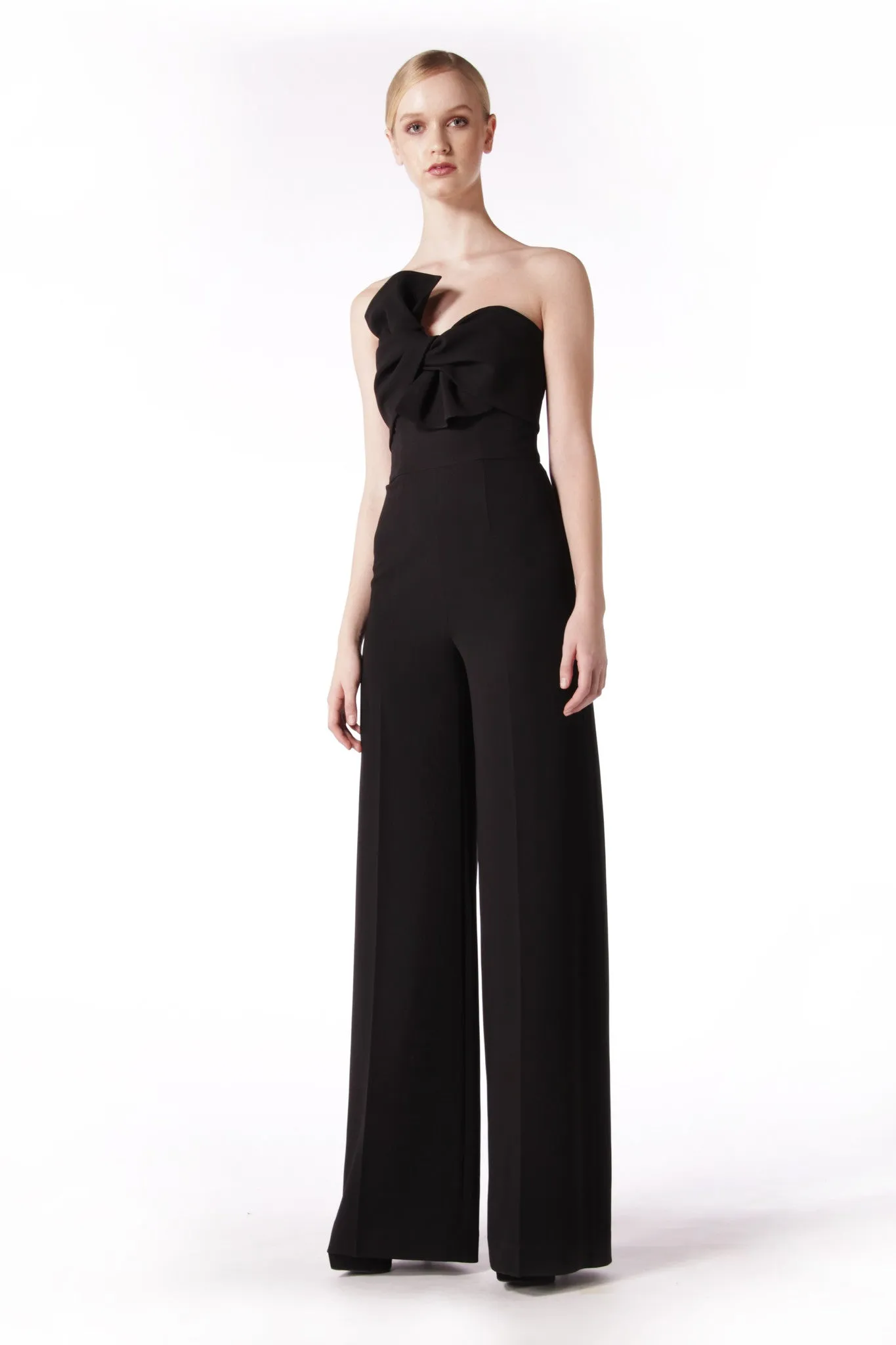 STRAPLESS BOW JUMPSUIT