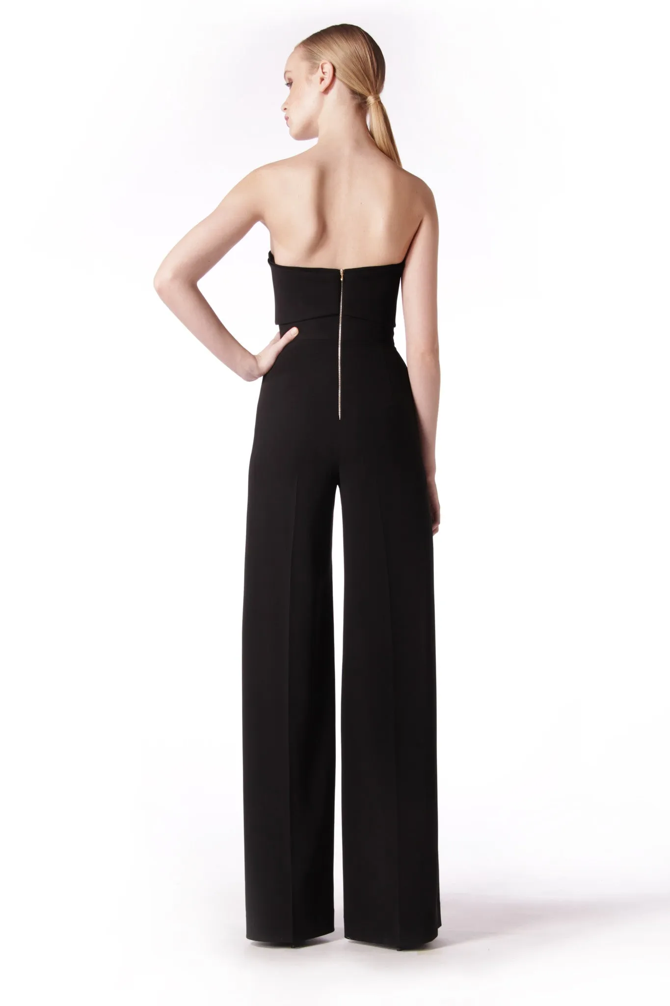 STRAPLESS BOW JUMPSUIT