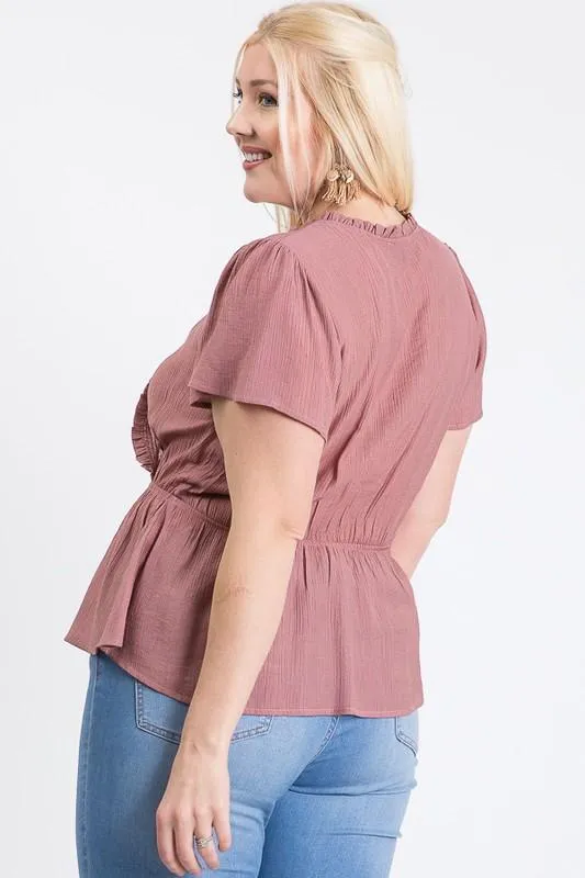 Stylish Over-Wrap Top