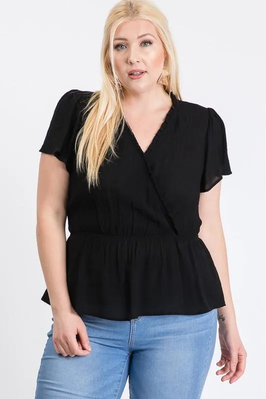 Stylish Over-Wrap Top