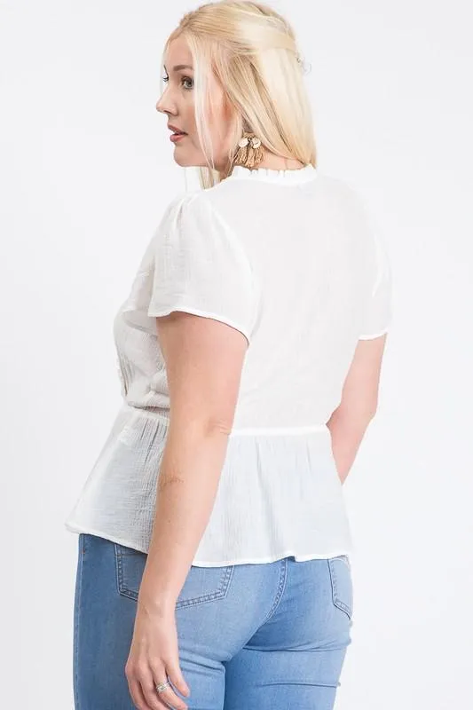 Stylish Over-Wrap Top