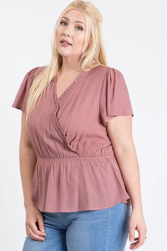 Stylish Over-Wrap Top