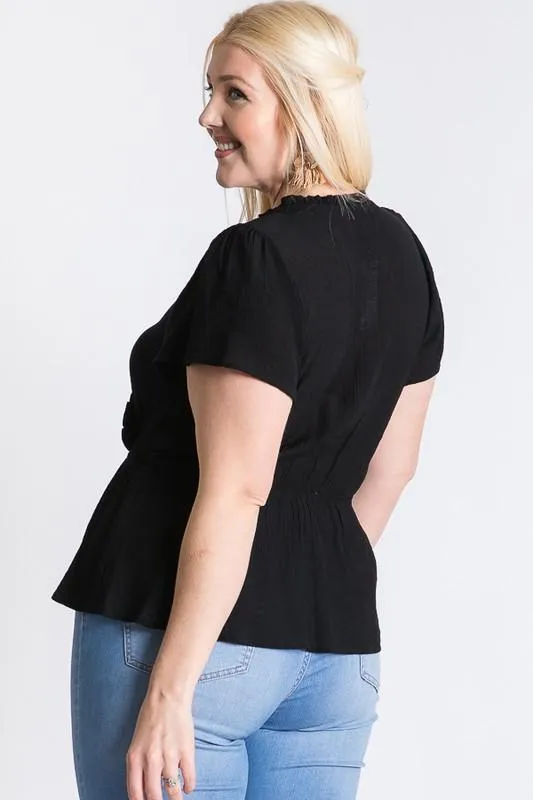 Stylish Over-Wrap Top