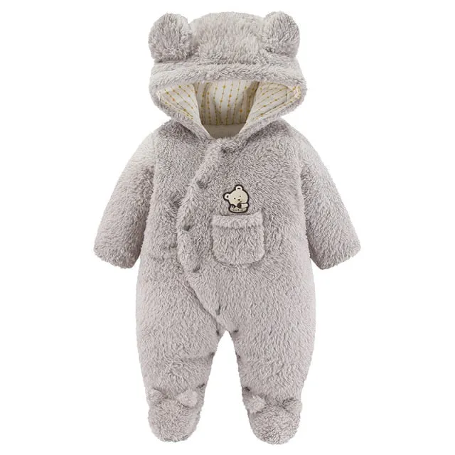 Super Thick Jumpsuit with Hood and Pocket