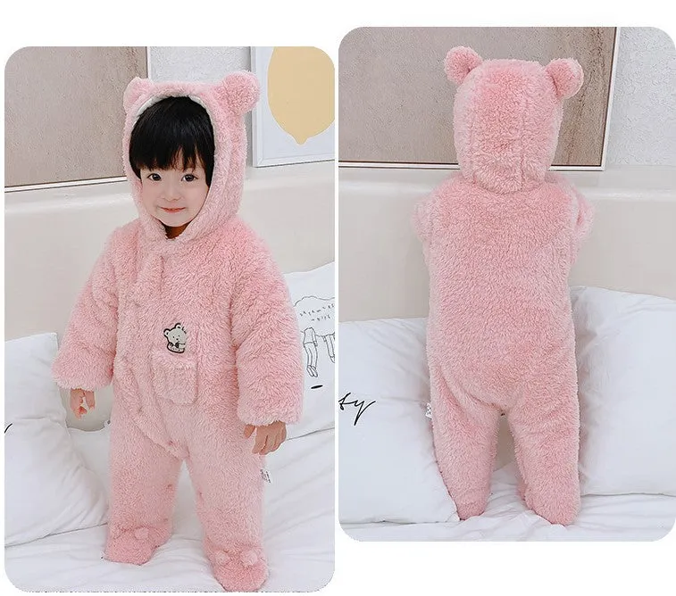 Super Thick Jumpsuit with Hood and Pocket