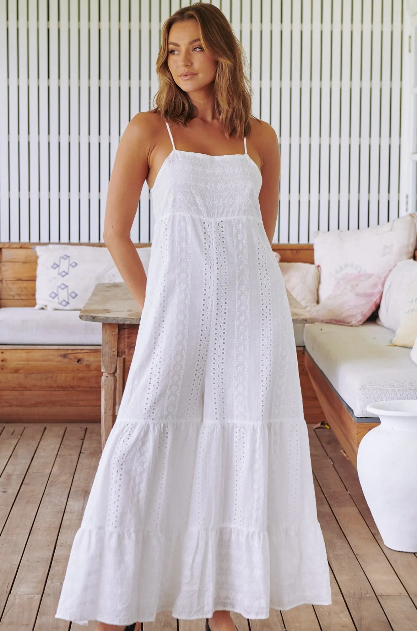 TE AMO TINA JUMPSUIT WHITE