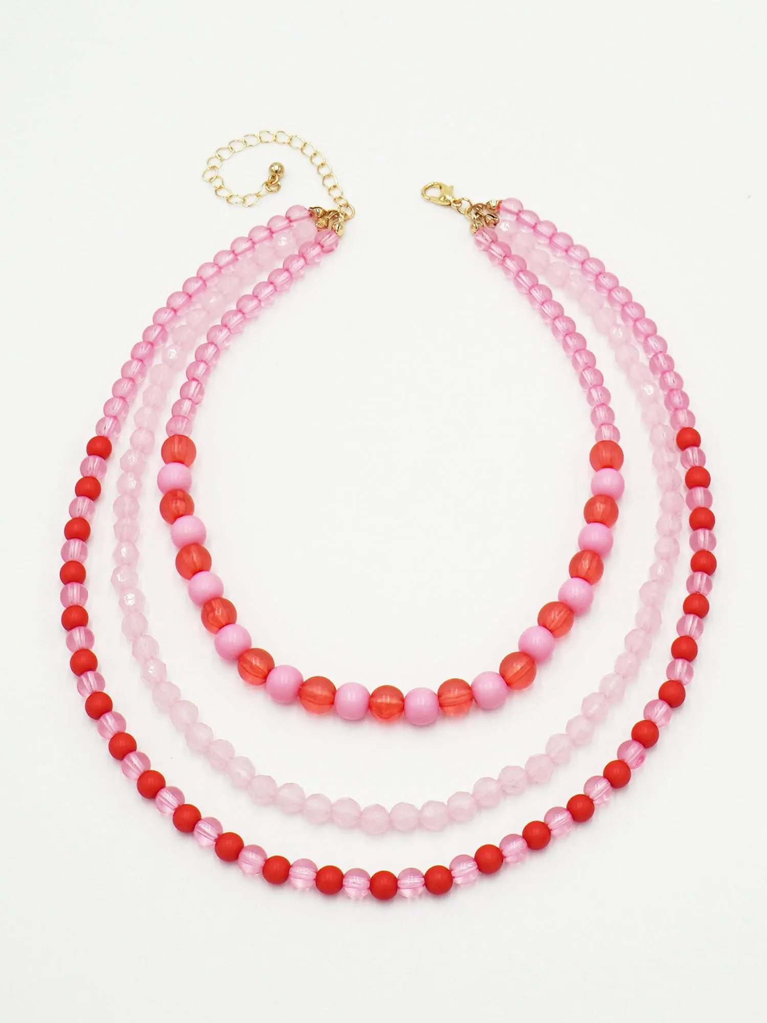 Three Layer Beaded Necklace
