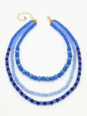 Three Layer Beaded Necklace