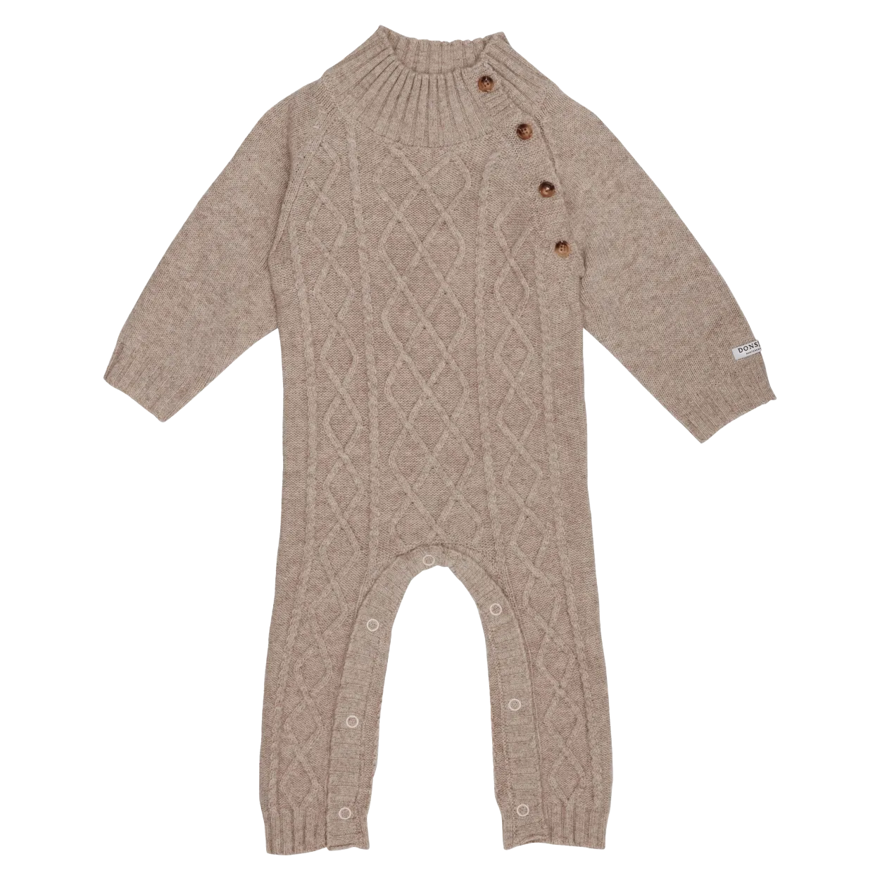 Toon Merino Wool Jumpsuit | Taupe Melange