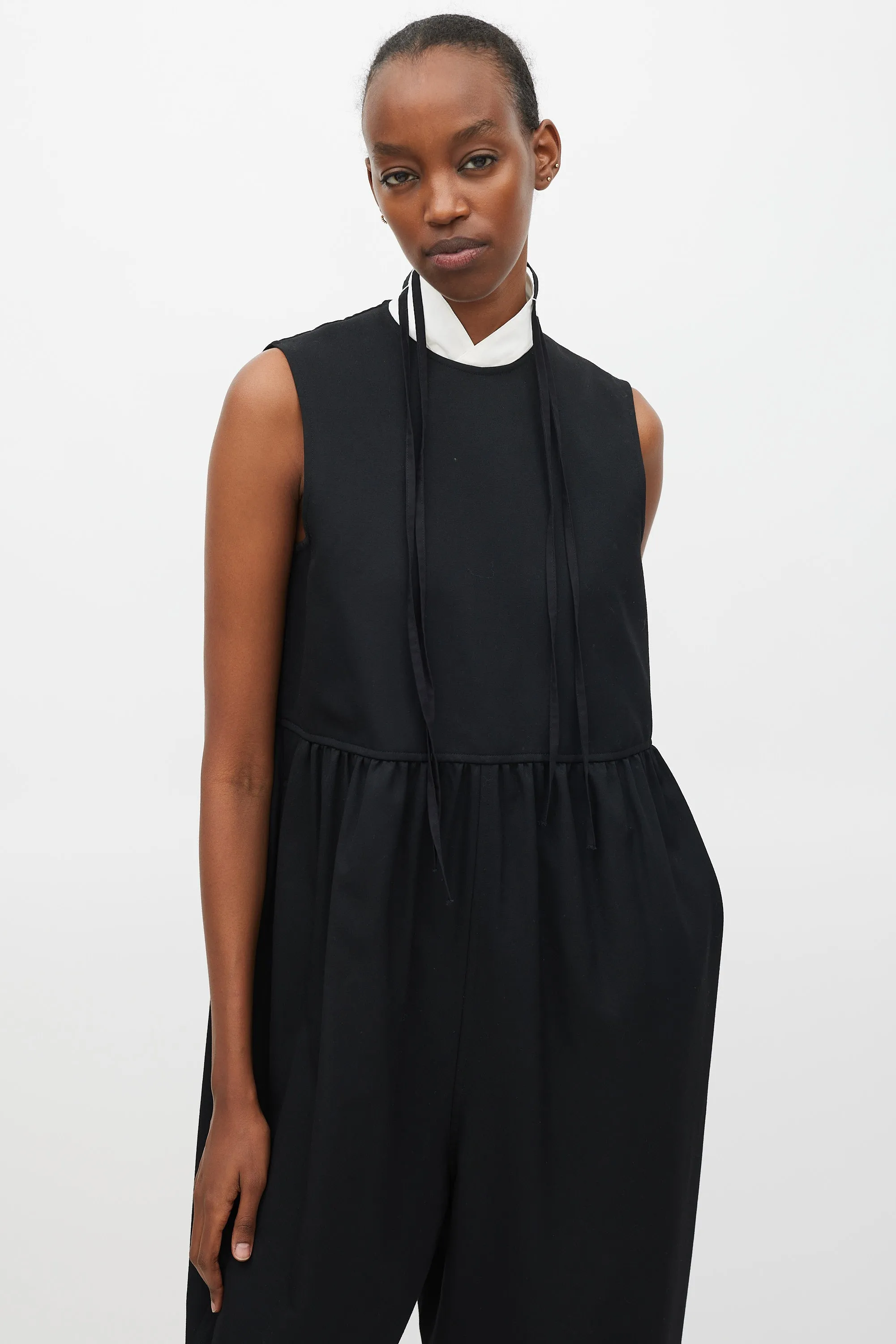 Tricot FW 2021 Black Dropped Seat Jumpsuit