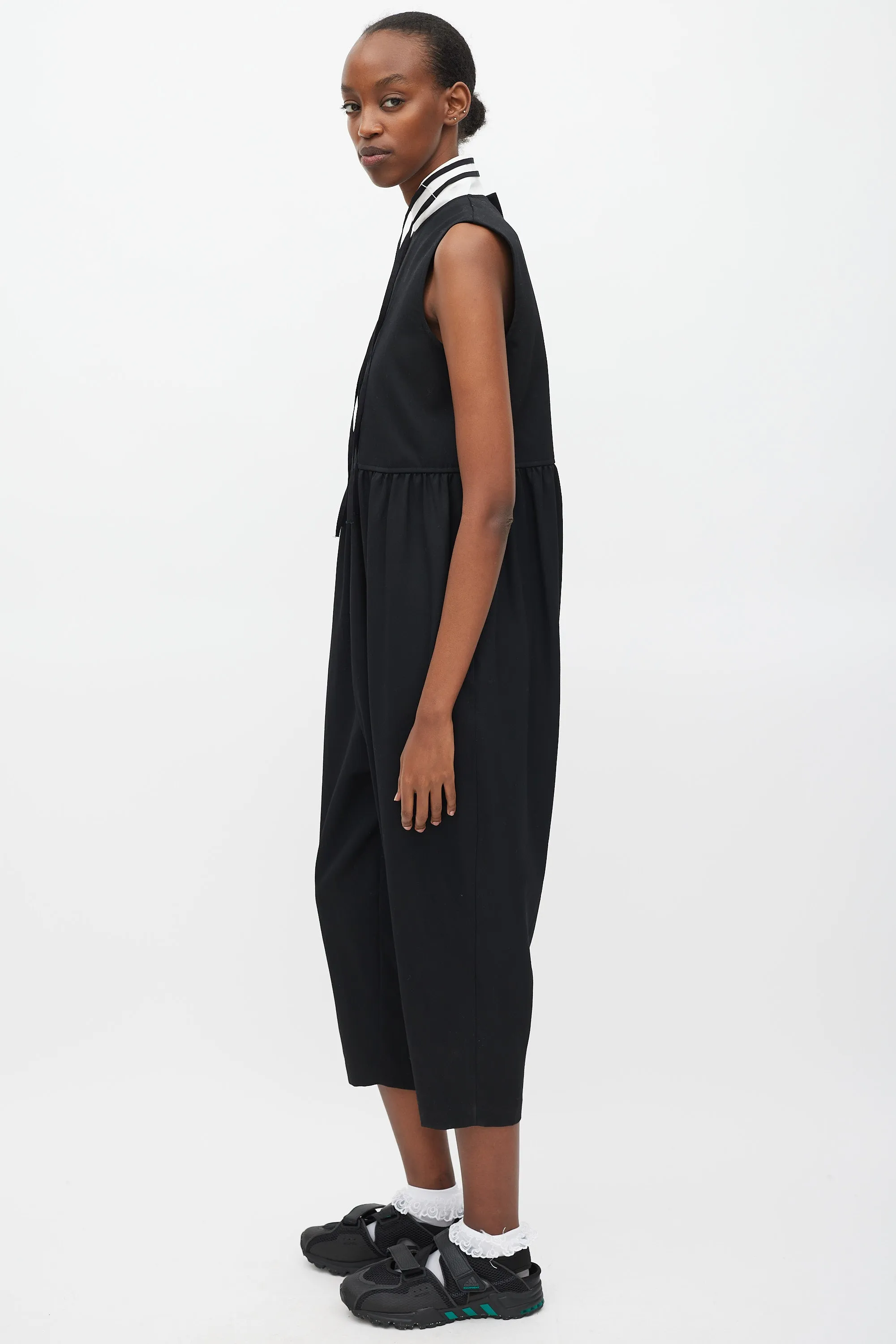 Tricot FW 2021 Black Dropped Seat Jumpsuit