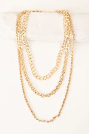 Triple Layer Chain Necklace