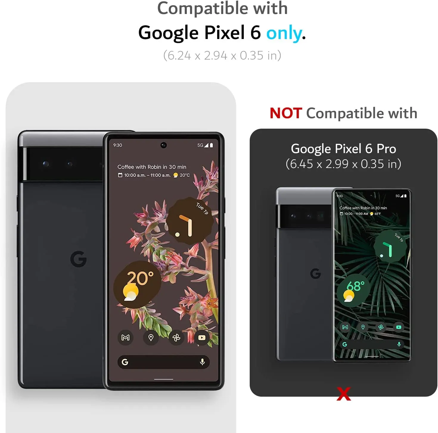 TUDIA DualShield Compatible for Google Pixel 6 Case  Hunter Green