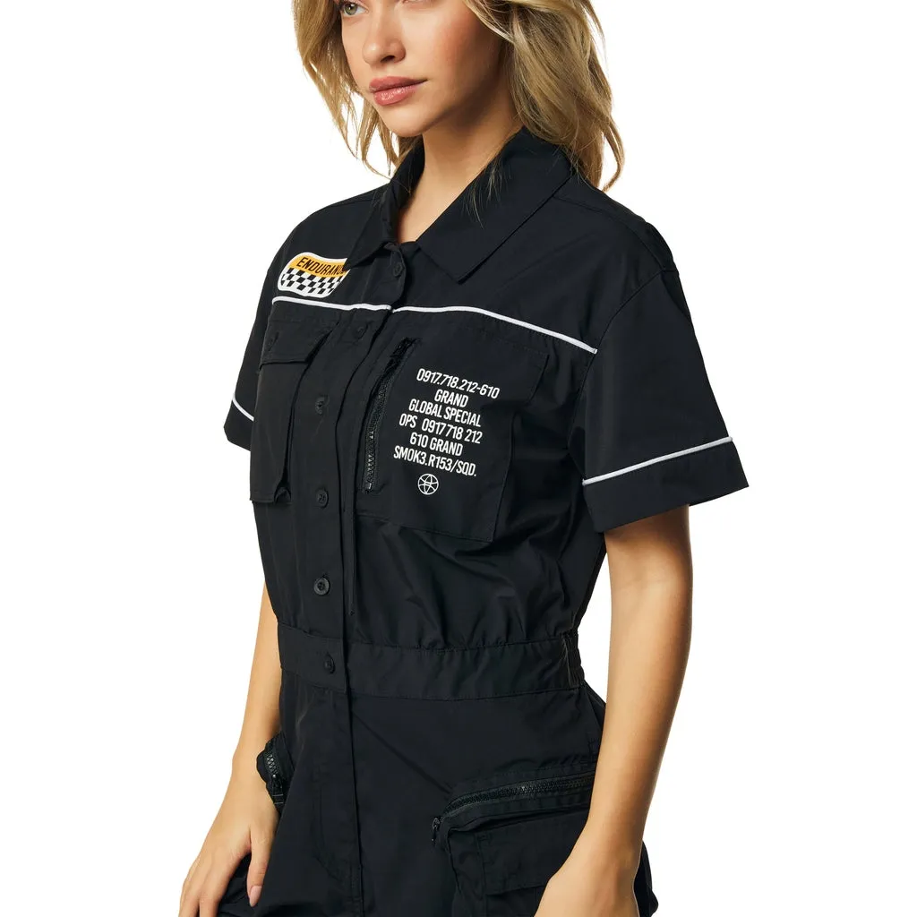 Utility Romper - Black