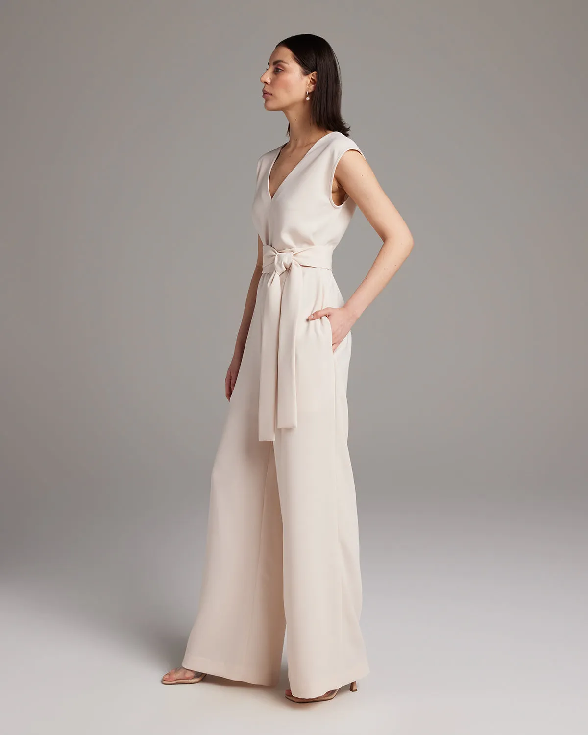 V Neck Jumpsuit