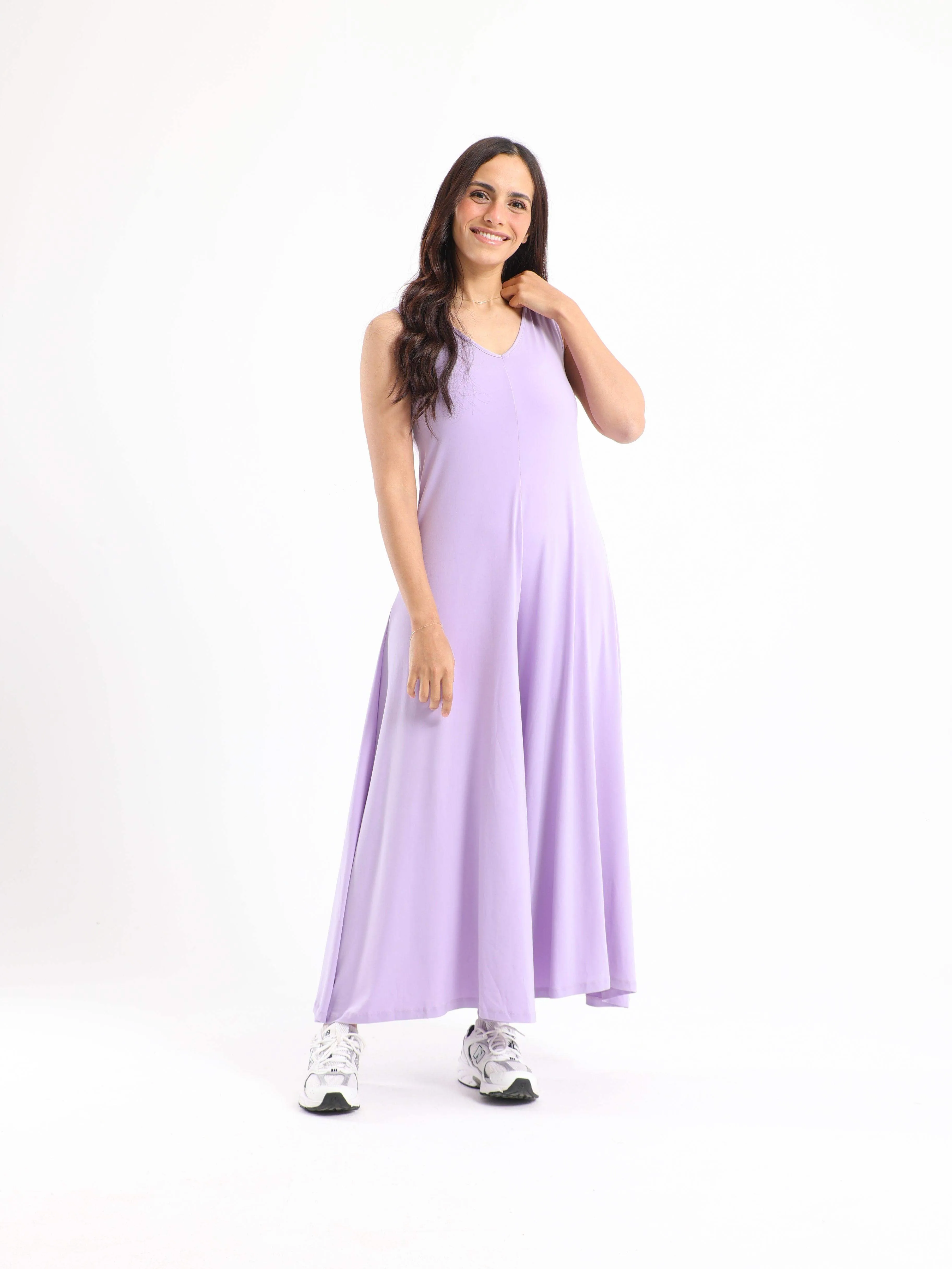 V-Neck Wide Leg Jumpsuit